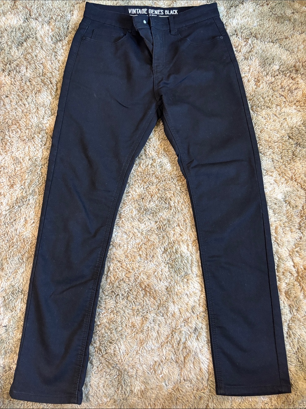Vintage Genes Black 30x30 Slim Jeans - Black